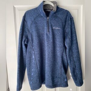 Eddie Bauer Blue Quarter Zip - medium